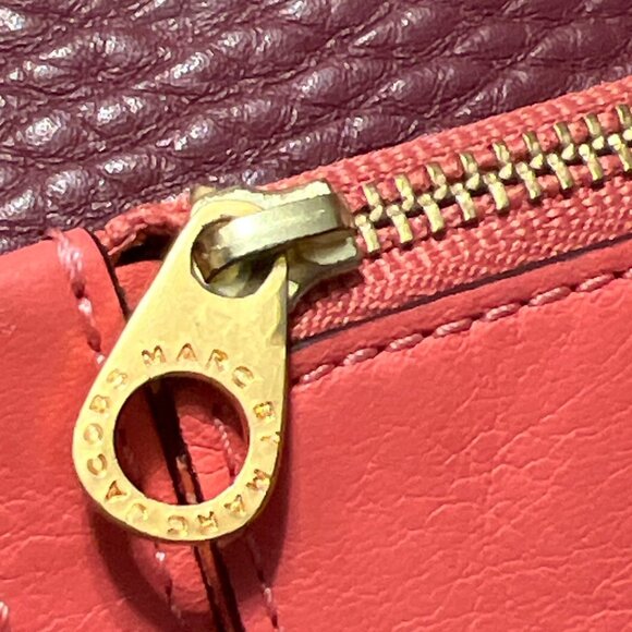 Marc By Marc Jacobs Burgundy Leather Trifold Wallet - Picture 8 of 15